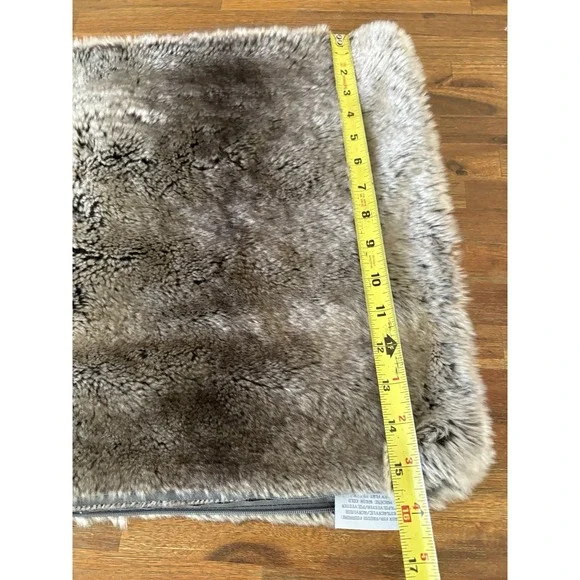 Restoration Hardware Faux Fur Pillow Cover Soft Plush RH Rectangular 26.5" X 15" - Picture 7 of 13